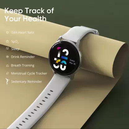 DIZO Watch R AMOLED with 45 mm Dial Size (by realme techLife) (Sleek Silver Strap, Free Size) DIZO Watch R AMOLED with 45 mm Dial Size (by realme techLife) (Sleek Silver Strap, Free Size)